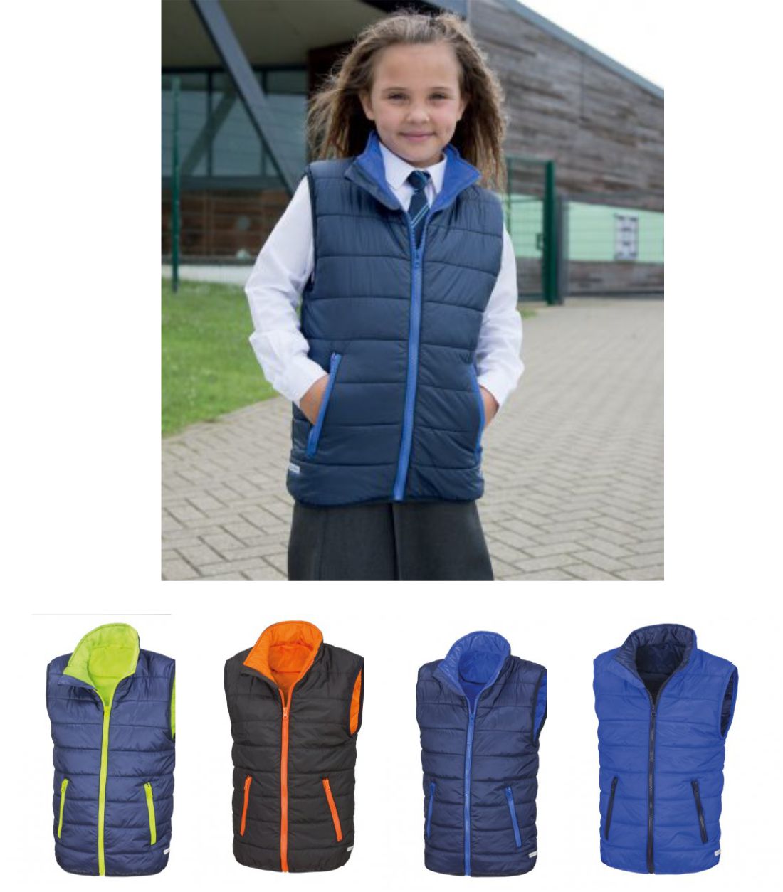 Result RS234B Kid's Padded Bodywarmer - Click Image to Close